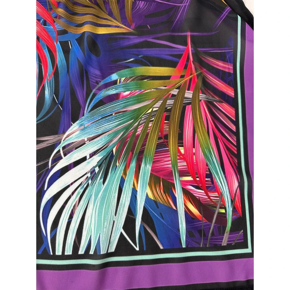 Miraclesuit Swim Cover Up Sarong Scarf‎ Womens One Size Palm print Tropical